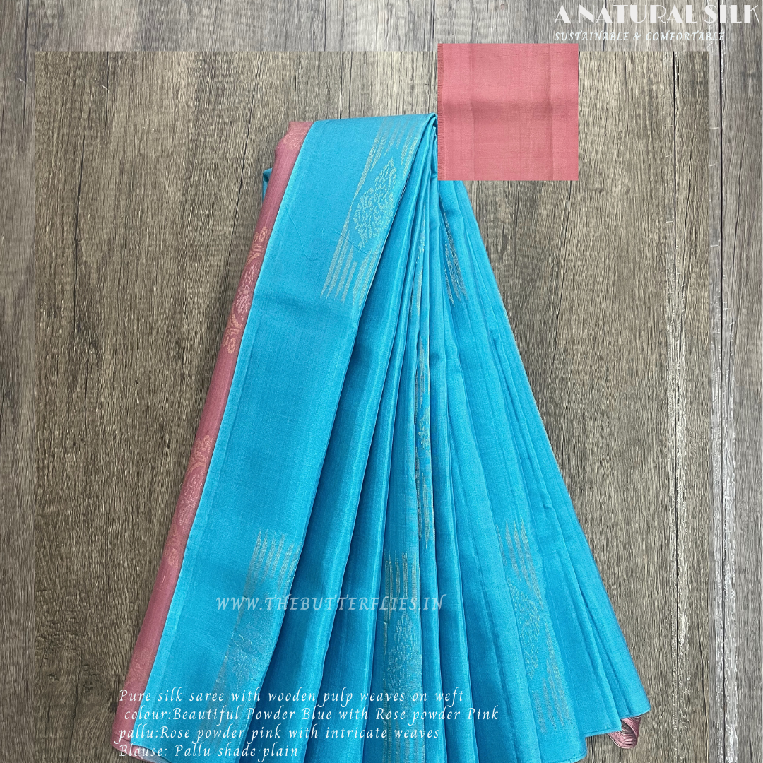 PURE NATURAL SILK SAREE MCNSSIL22061