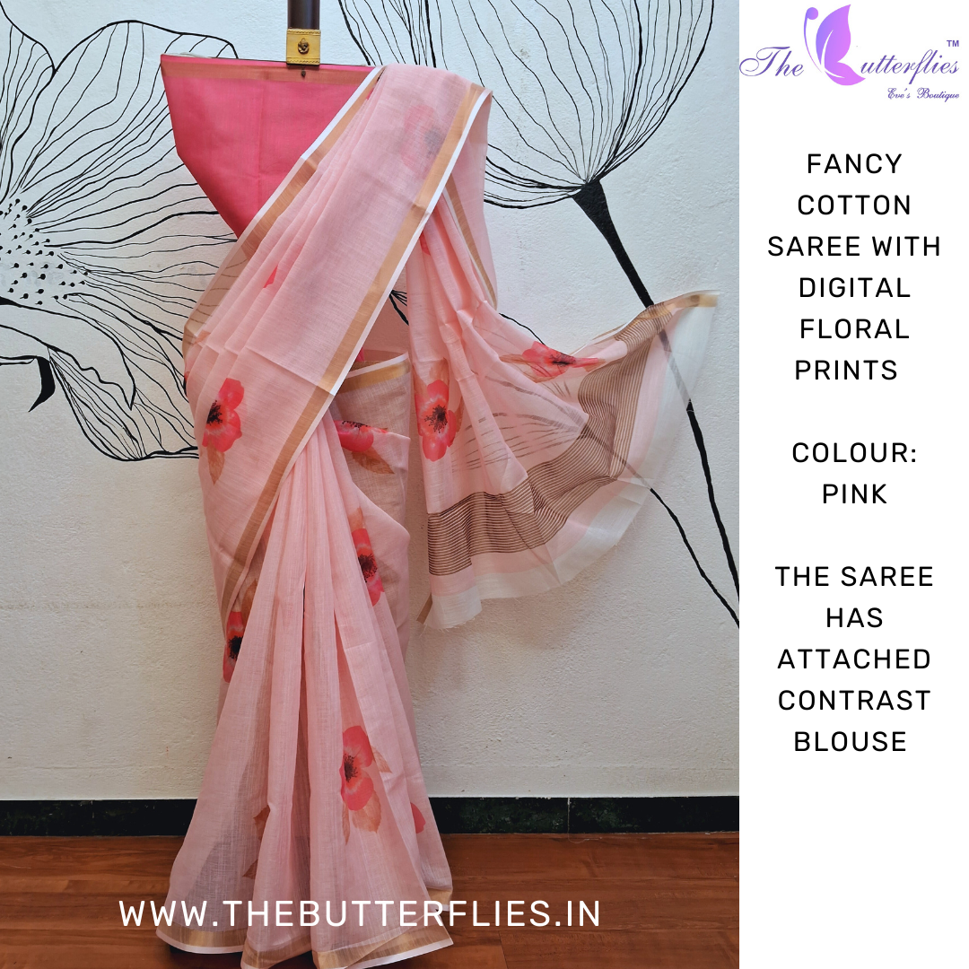 FANCY COTTON SAREE DCMSFSC23997
