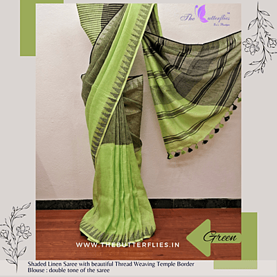 PURE LINEN SAREE MAYSLIN22990