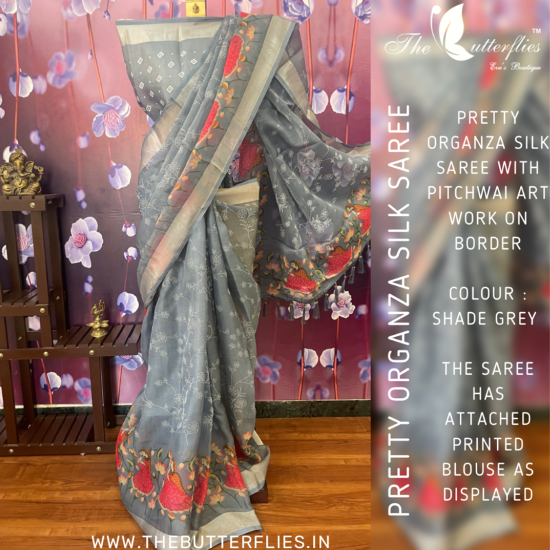 ORGANZA SILK SAREE DCMSORZ21924