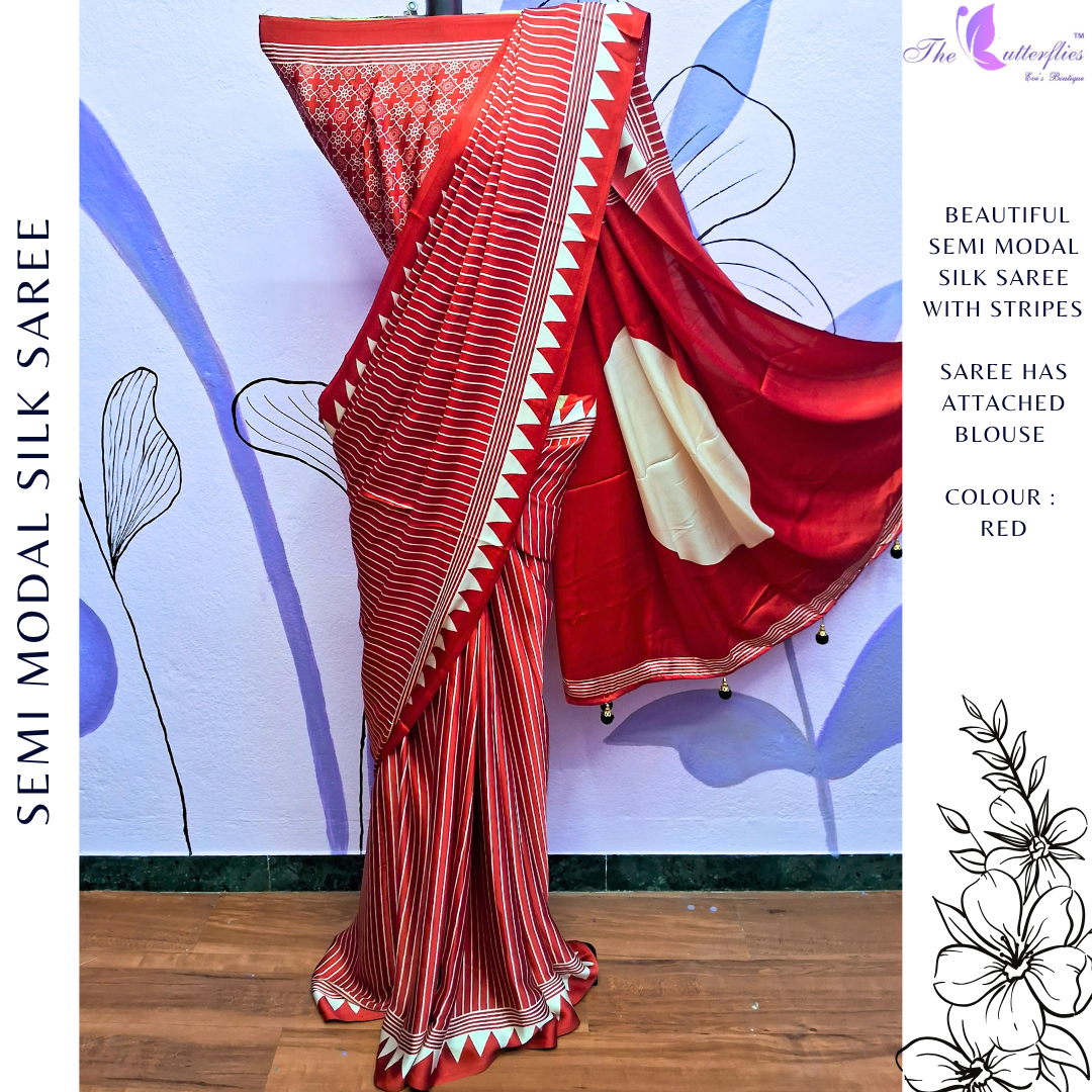 SEMI MODAL SILK SAREE DCMSmss24213 SEMI MODAL SILK SAREE DCMSmss24213