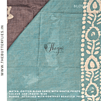 MATKA COTTON BLEND SAREE YBRSTES23174 MATKA COTTON BLEND SAREE YBRSTES23174