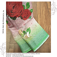PURE LINEN SAREE YBRSLIN23434 PURE LINEN SAREE YBRSLIN23434