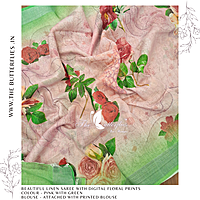 PURE LINEN SAREE YBRSLIN23434 PURE LINEN SAREE YBRSLIN23434
