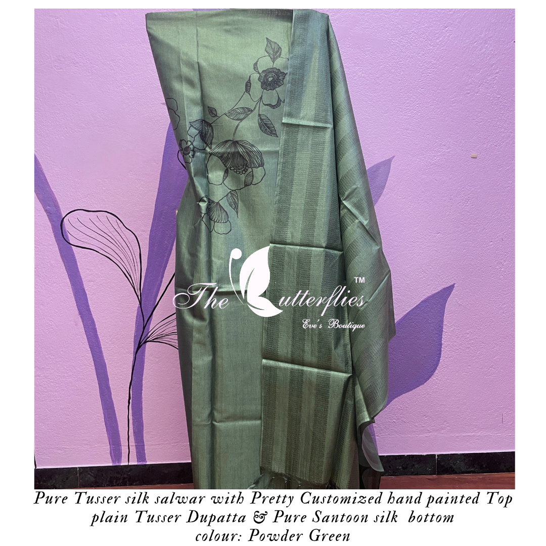 PURE TUSSER SILK SALWAR ANCCTRS24224