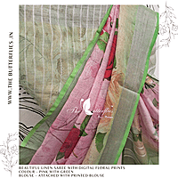 PURE LINEN SAREE YBRSLIN23434 PURE LINEN SAREE YBRSLIN23434
