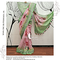 PURE LINEN SAREE YBRSLIN23434 PURE LINEN SAREE YBRSLIN23434