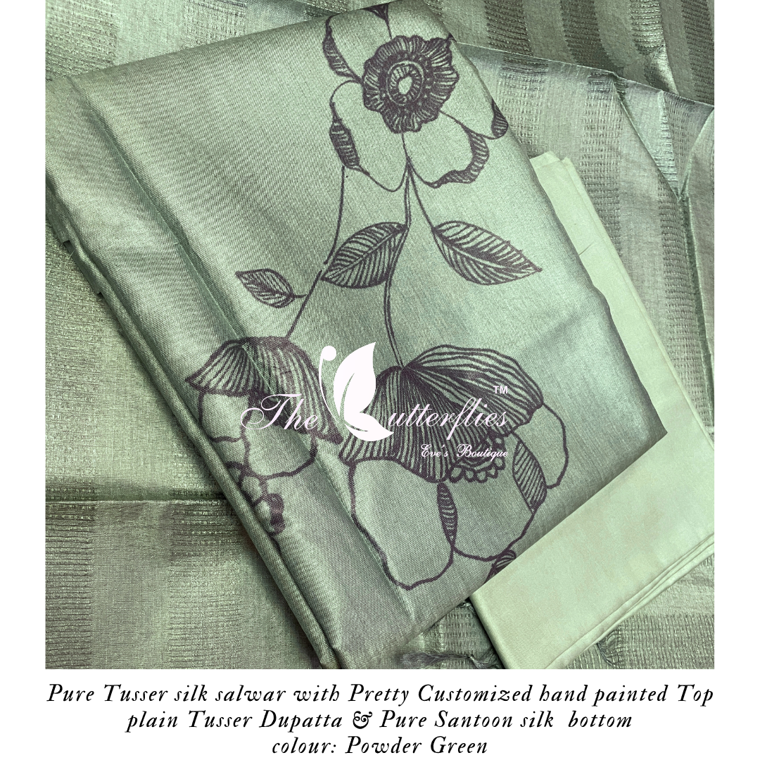 PURE TUSSER SILK SALWAR ANCCTRS24224