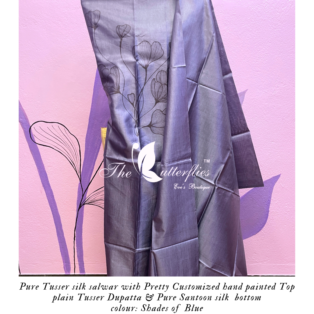 PURE TUSSER SILK SALWAR ANCCTRS24225