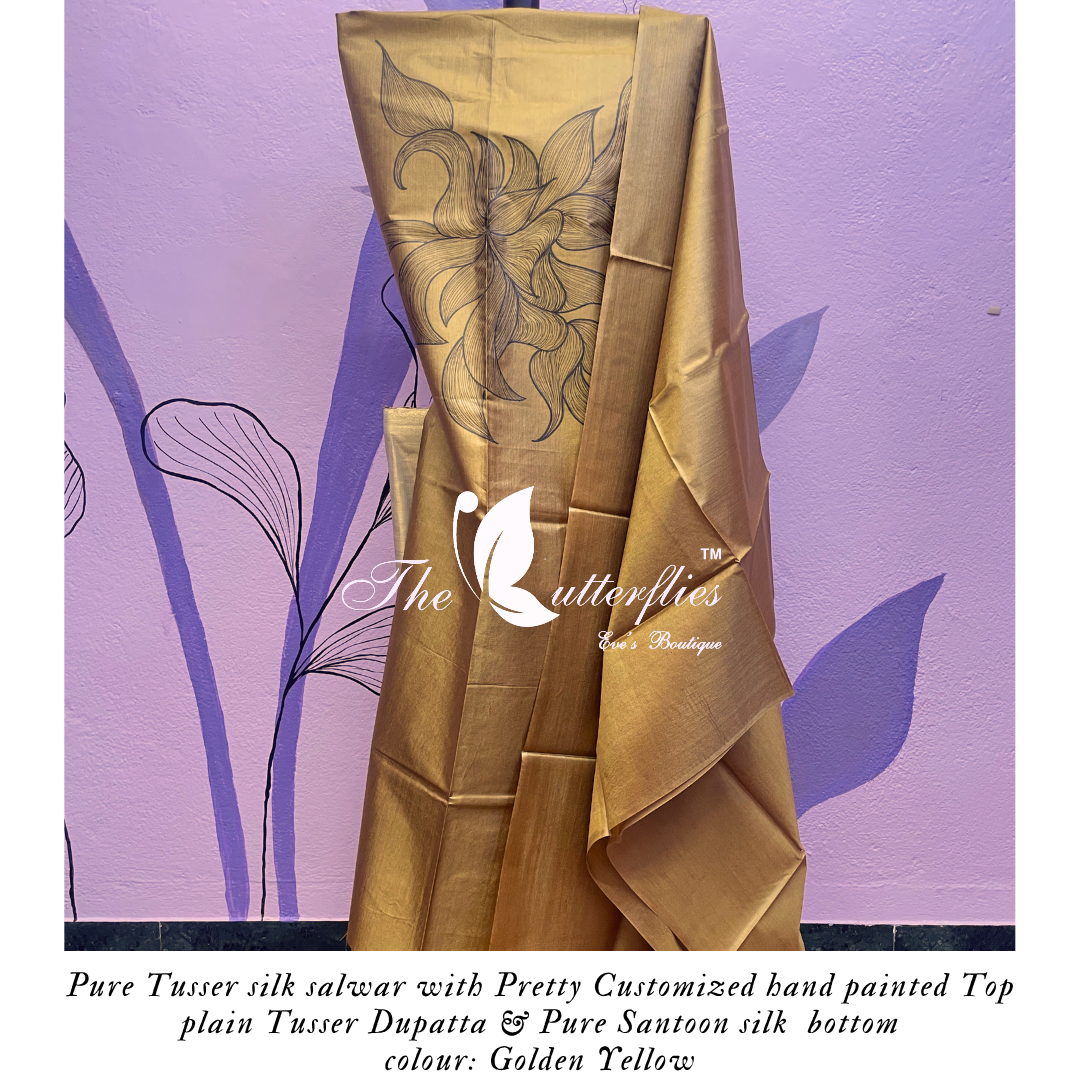 PURE TUSSER SILK SALWAR ANCCTRS24217