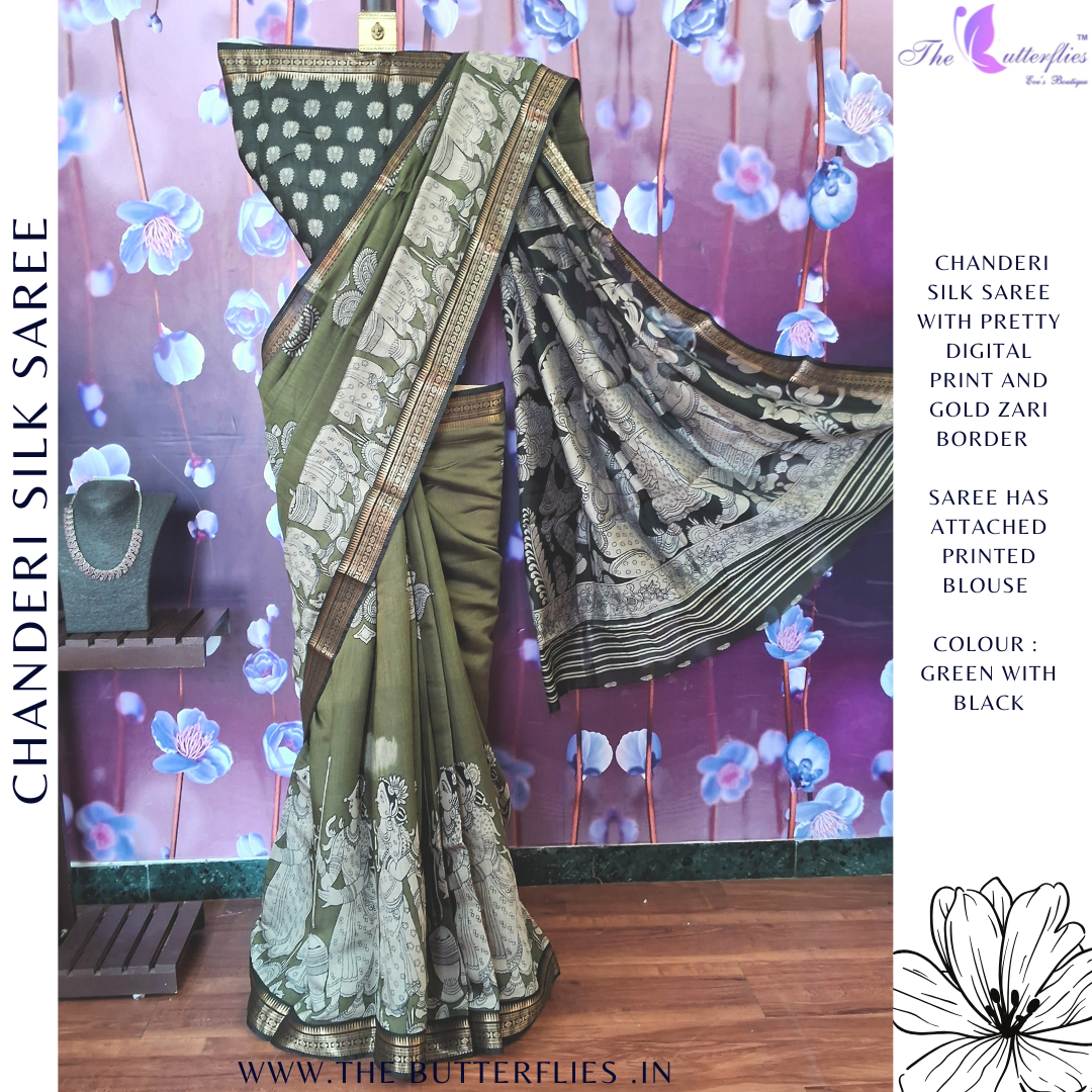 CHANDERI SILK SAREE RJASCDS24211