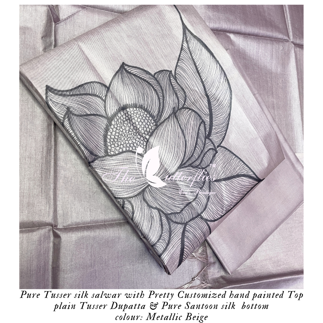 PURE TUSSER SILK SALWAR ANCCTRS24223