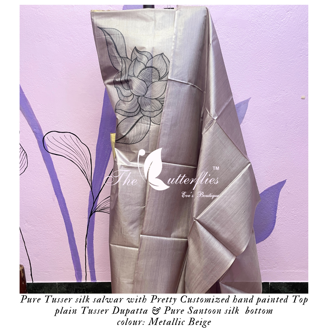 PURE TUSSER SILK SALWAR ANCCTRS24223