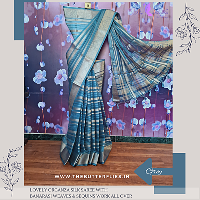 ORGANZA SILK SAREE PSSSORZ23087
