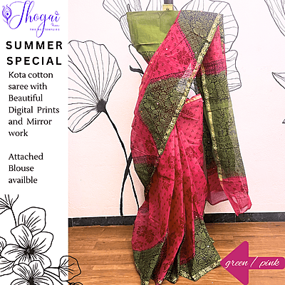PURE KOTA COTTON SAREE  ORDSSSS23301