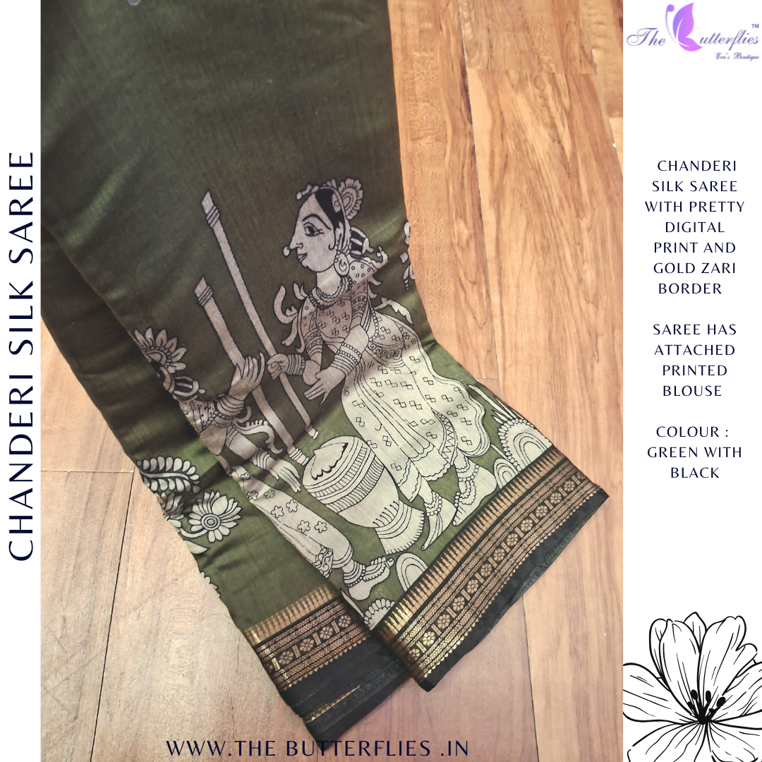 CHANDERI SILK SAREE RJASCDS24211