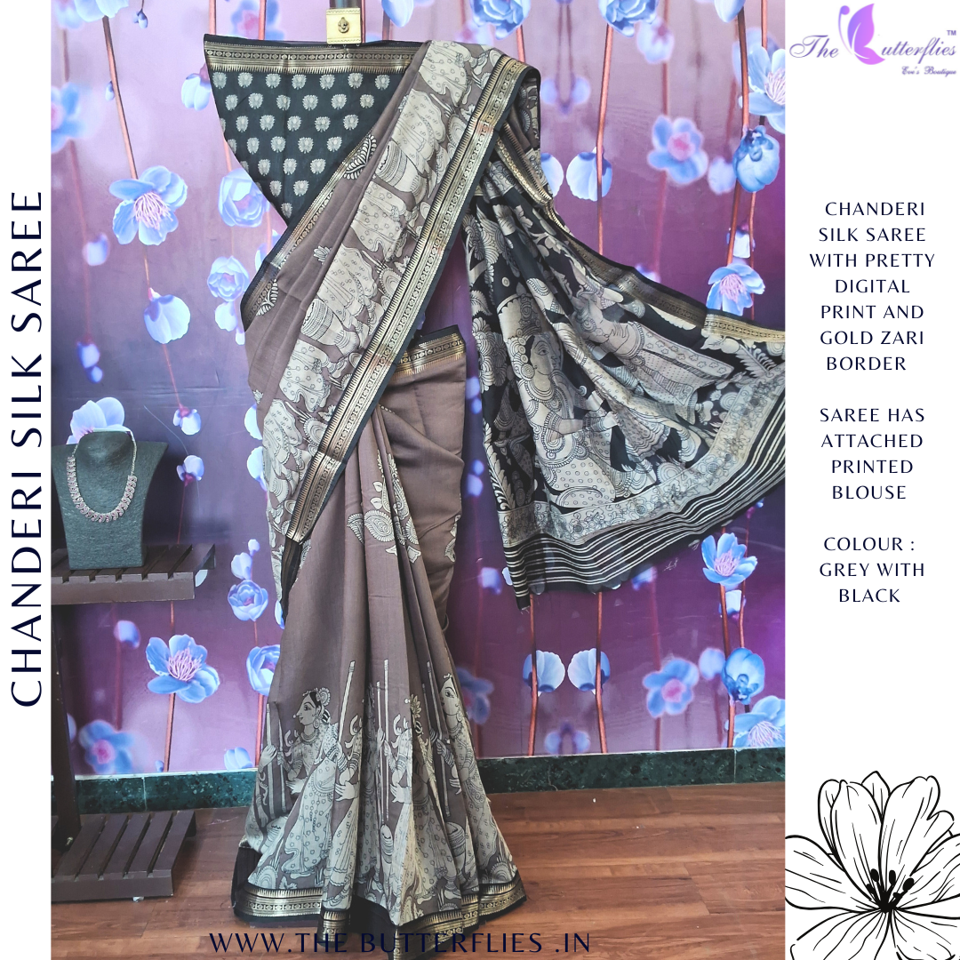 CHANDERI SILK SAREE RJASCDS24212