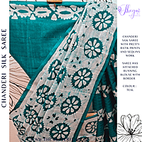 CHANDERI SILK SAREE RTFSCDS23731 CHANDERI SILK SAREE RTFSCDS23731