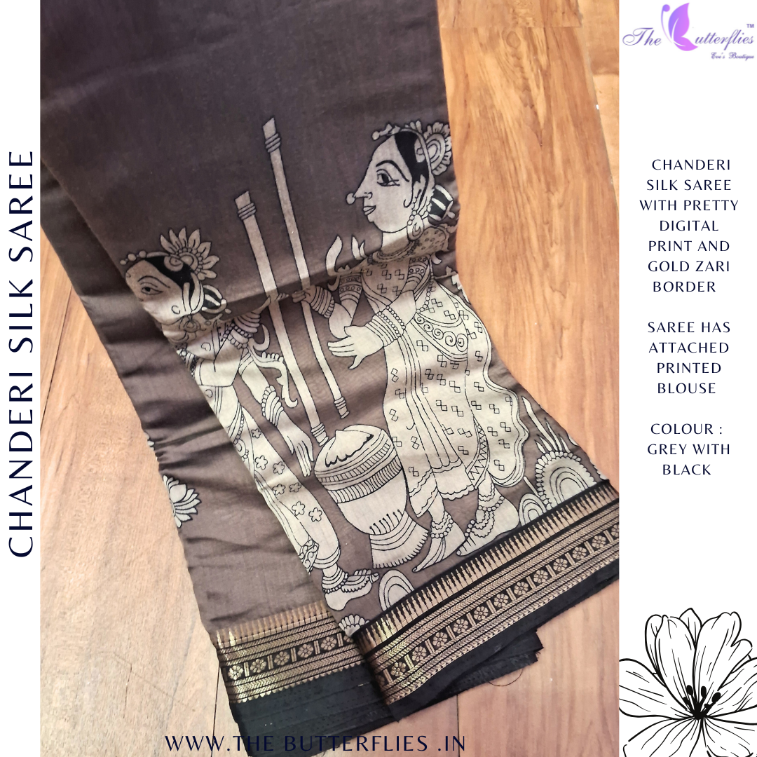 CHANDERI SILK SAREE RJASCDS24212