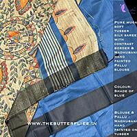 PURE MUNGA SOFT TUSSER SILK SAREE YBRSTUS21464