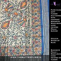 PURE MUNGA SOFT TUSSER SILK SAREE YBRSTUS21464