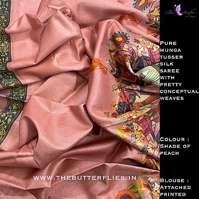 MUNGA TUSSER SILK SAREE YBRSTUS21113