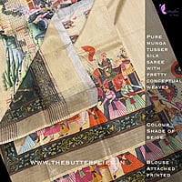 MUNGA TUSSER SILK SAREE YBRSTUS21114