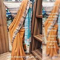 PURE LINEN SAREE JSHSLIN22538 PURE LINEN SAREE JSHSLIN22538