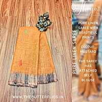 PURE LINEN SAREE JSHSLIN22538 PURE LINEN SAREE JSHSLIN22538